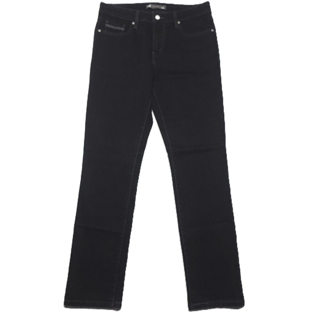 Levis Mid Rise Skinny Jeans Womens Size 8M Stretch Black Denim Pants